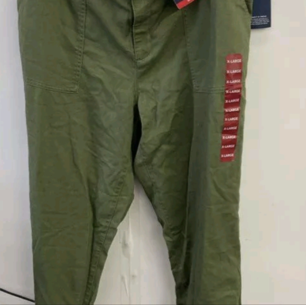 Gap Women's Olive Green Twill Joggers Size XL NWT MSRP $49.99 - Picture 2 of 6